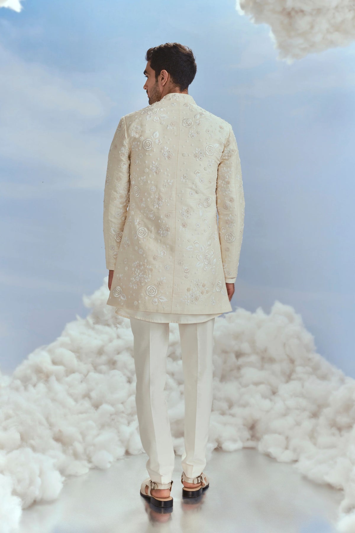 Mehtab Bagh Short Sherwani Set