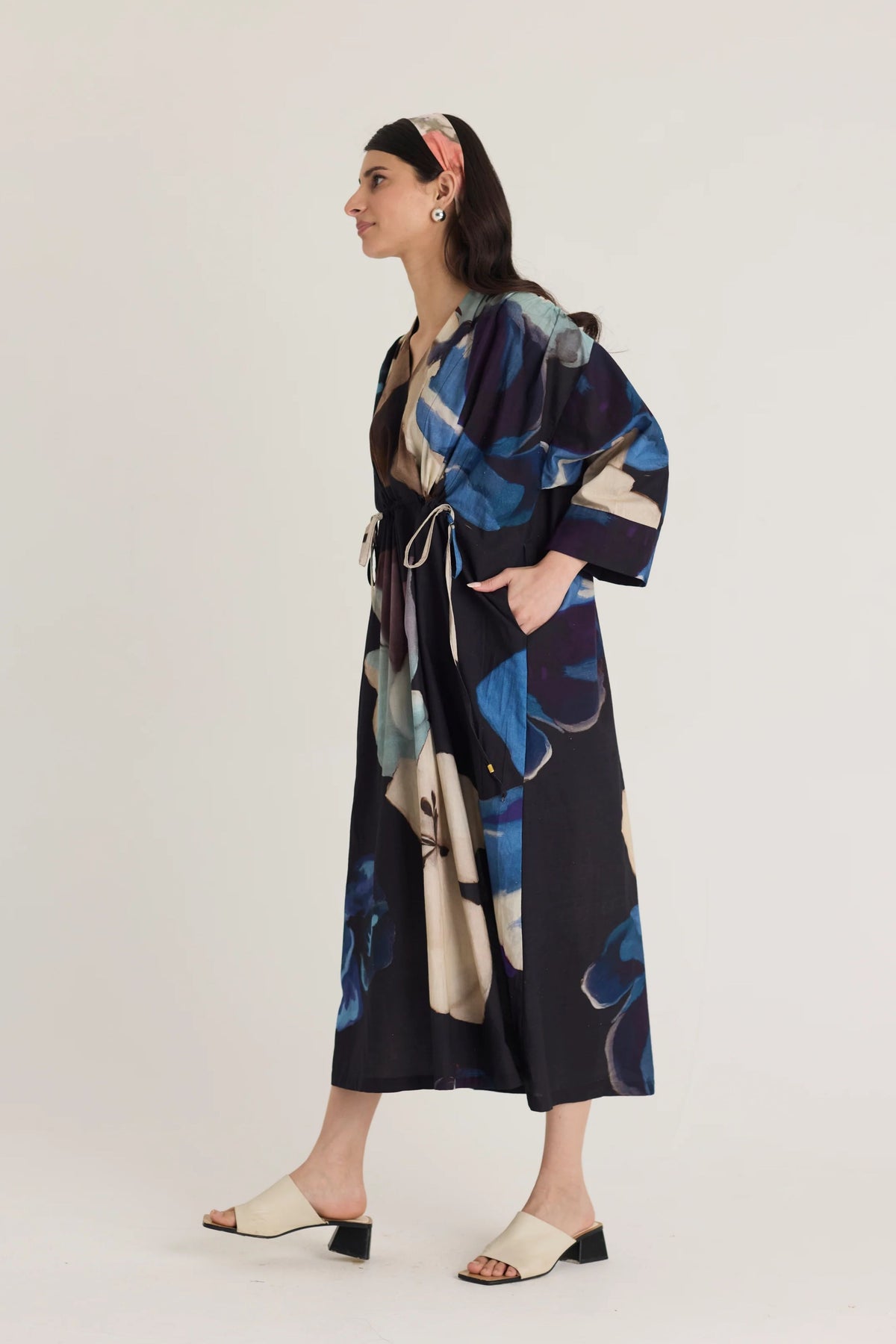 Rocco Drawstring Kaftan Dress