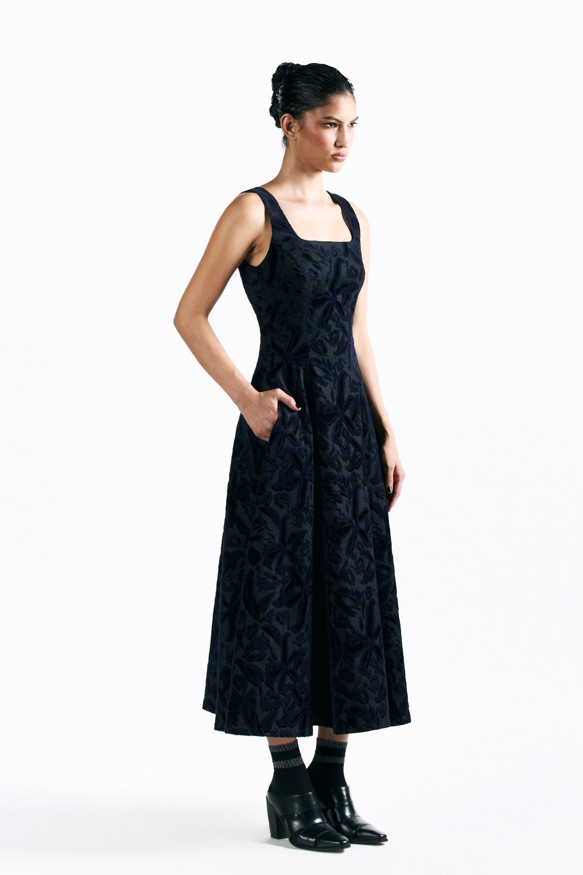 Velvet Blossom Dress