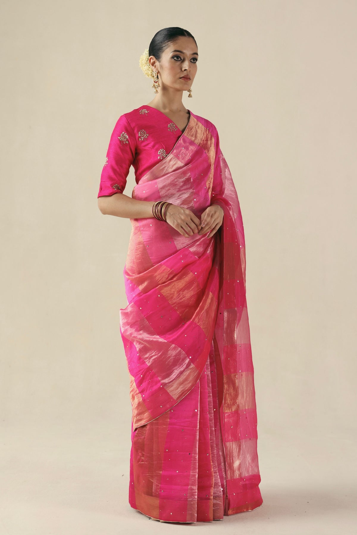 Fuchsia Amber Saree