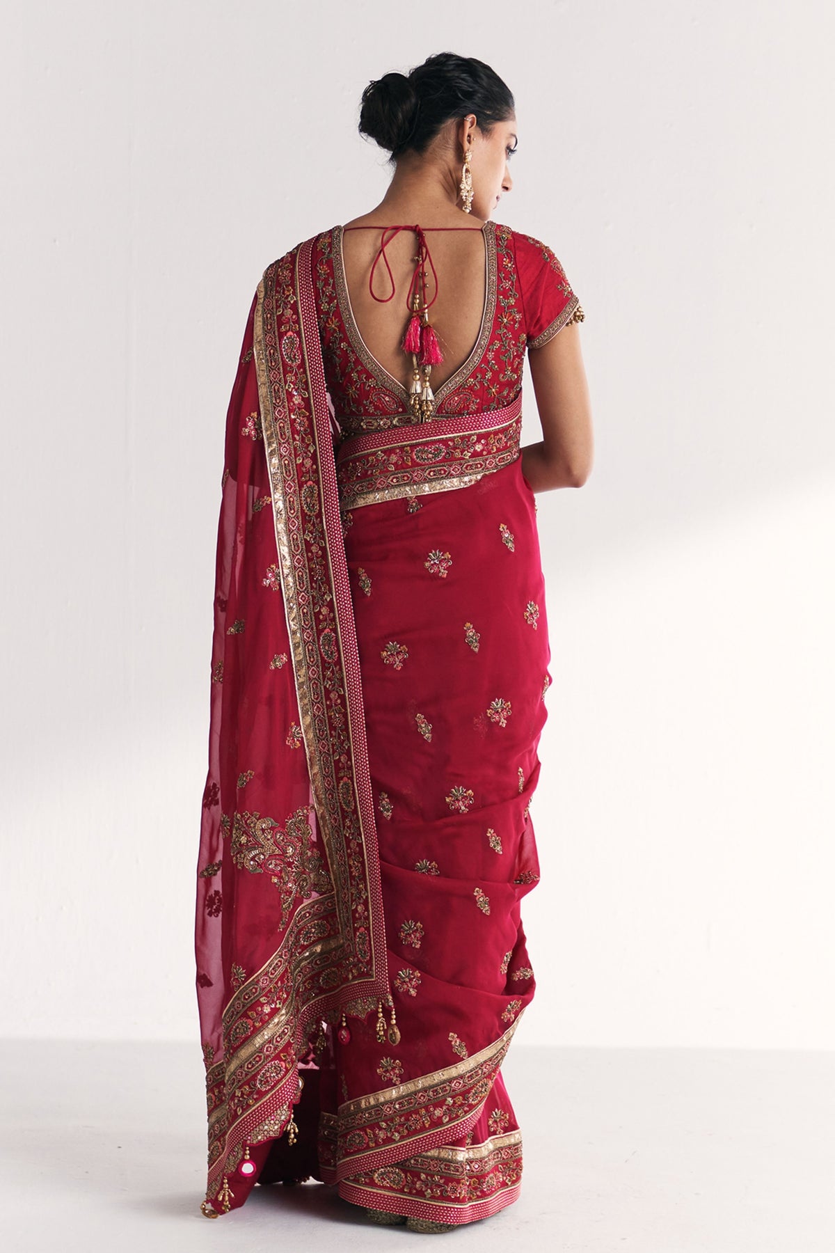 Gauri Magenta Pink Saree