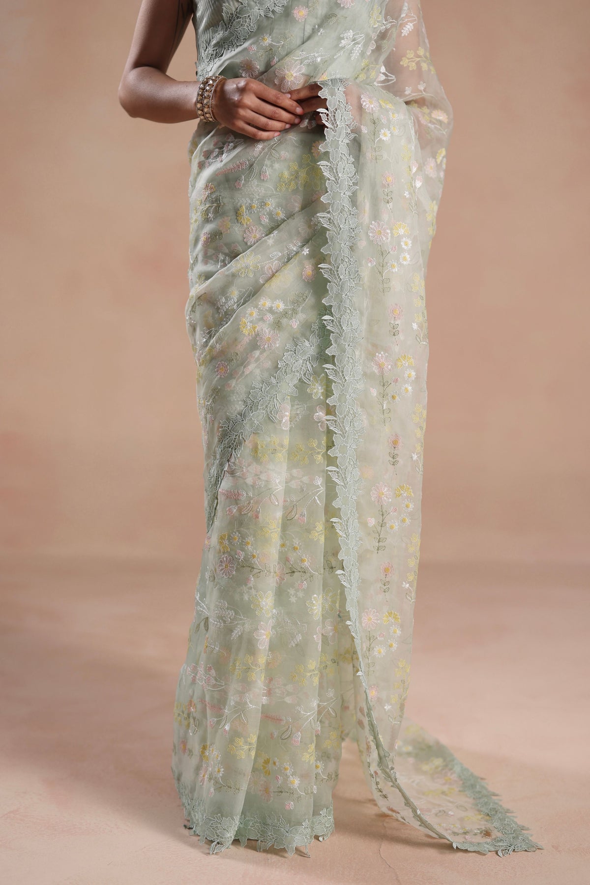 Solana Mint Saree