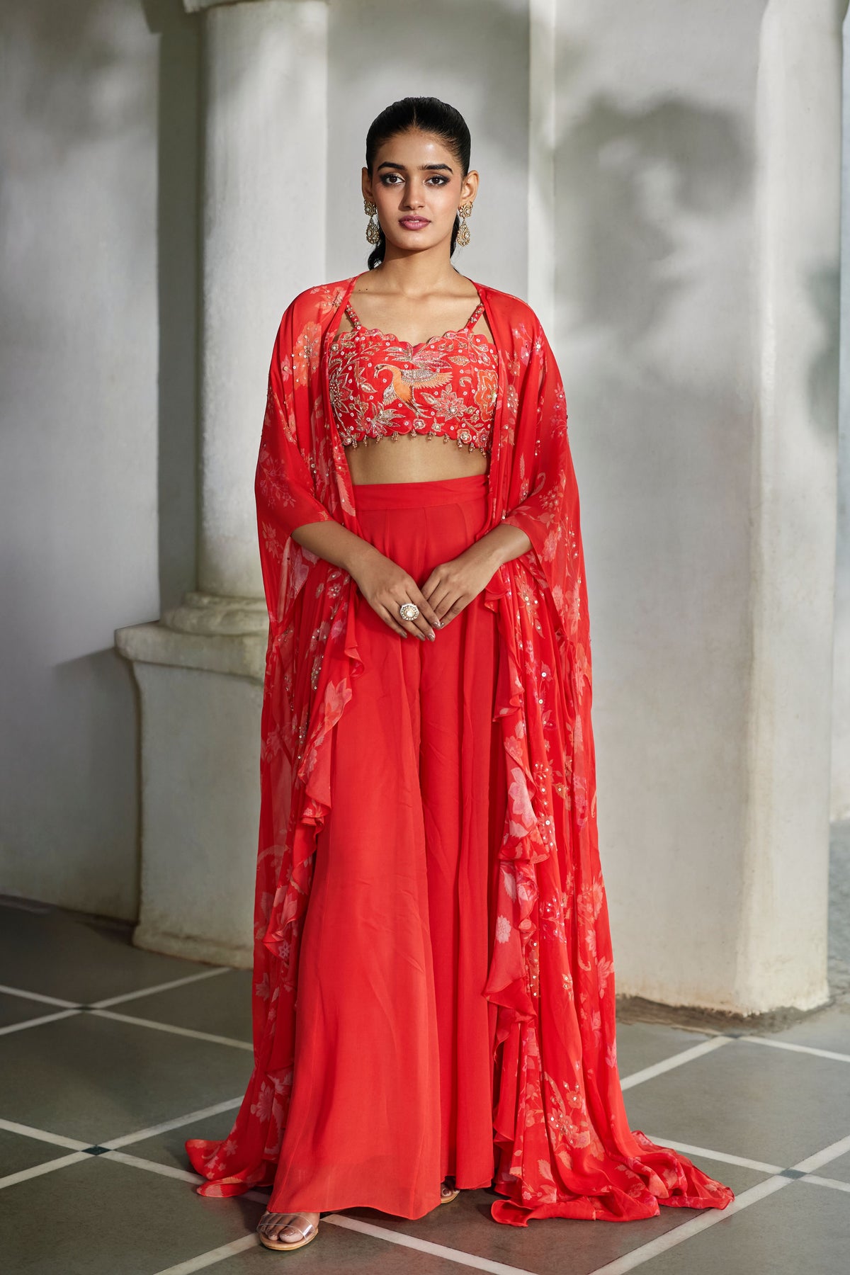 Nunu Cape Palazzo Set