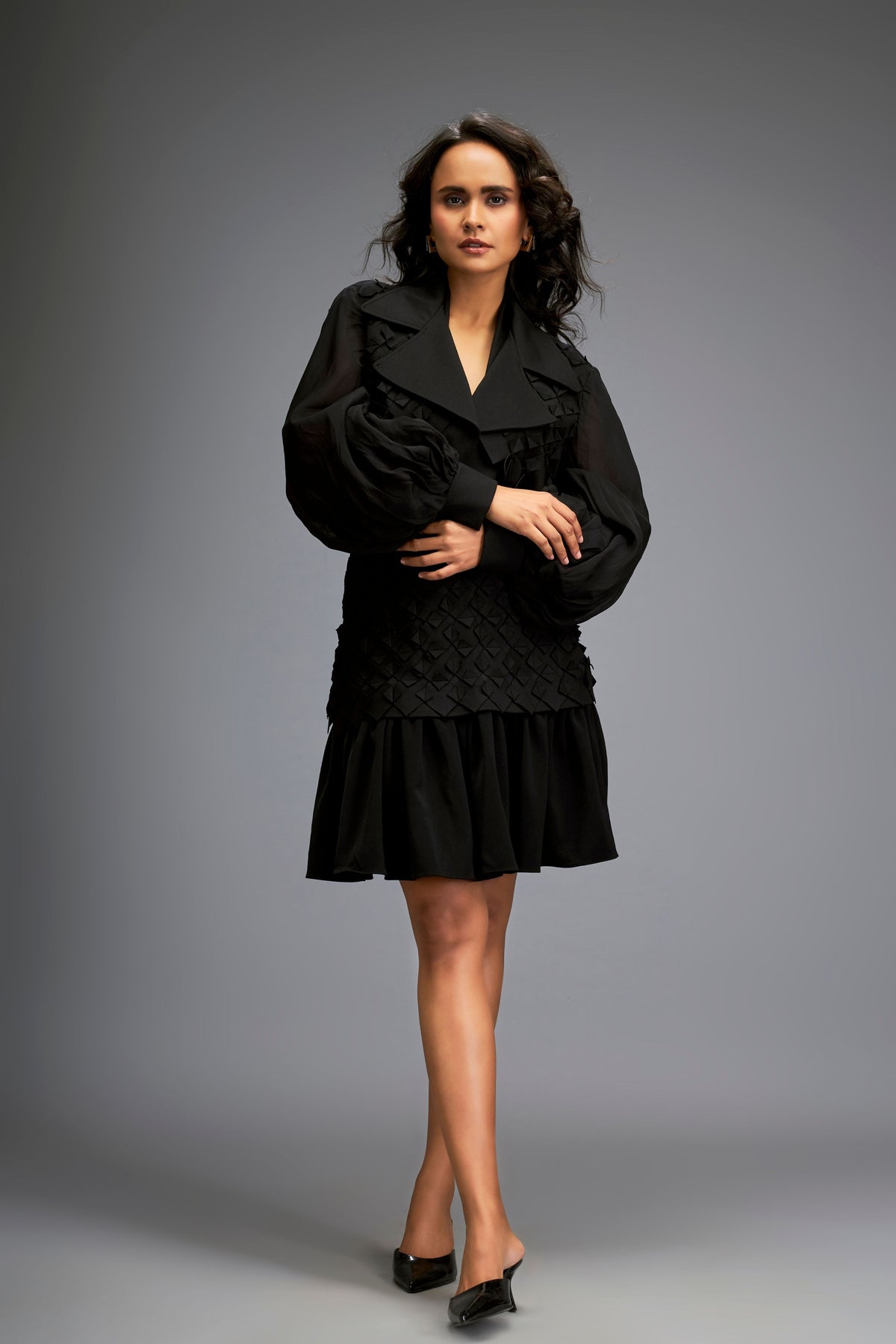 Black Jacket Co-ordinated Sets
