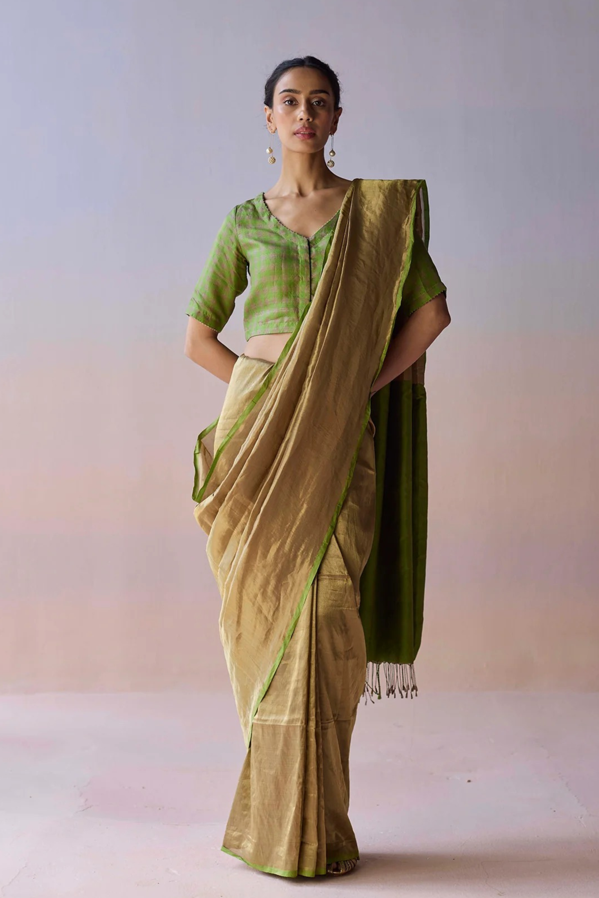 Eternal Glow Zari Saree