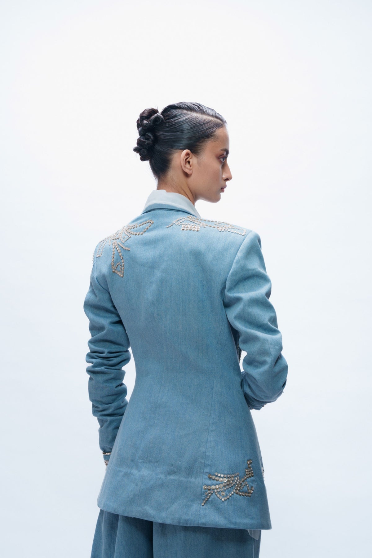 Denim Three-piece Set