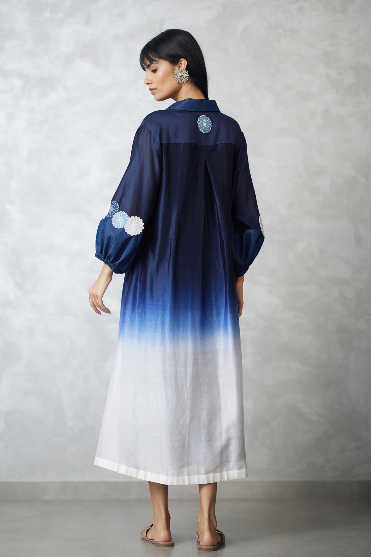 Applique Ombre Bishop Dress