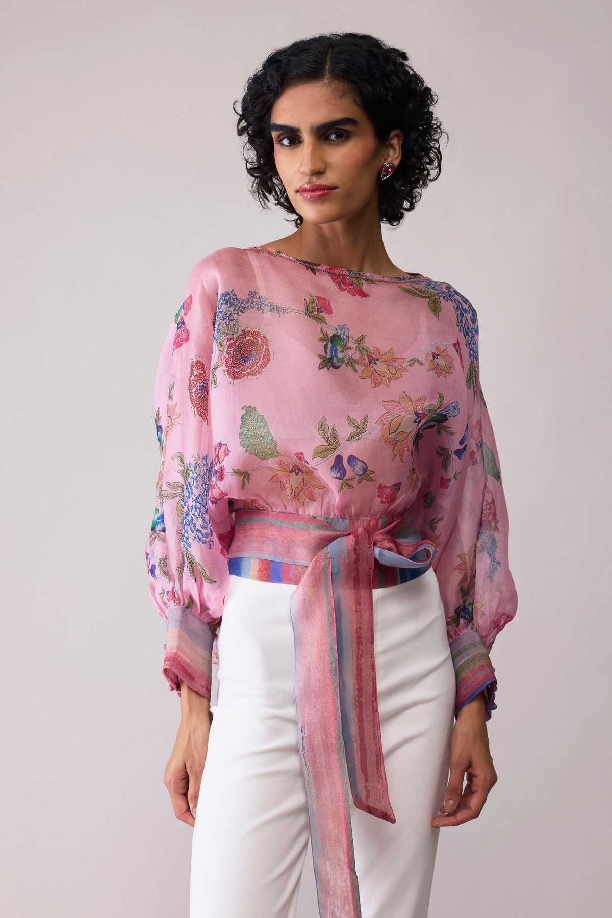 Maria Top Pink Print - Bunka - Elahe