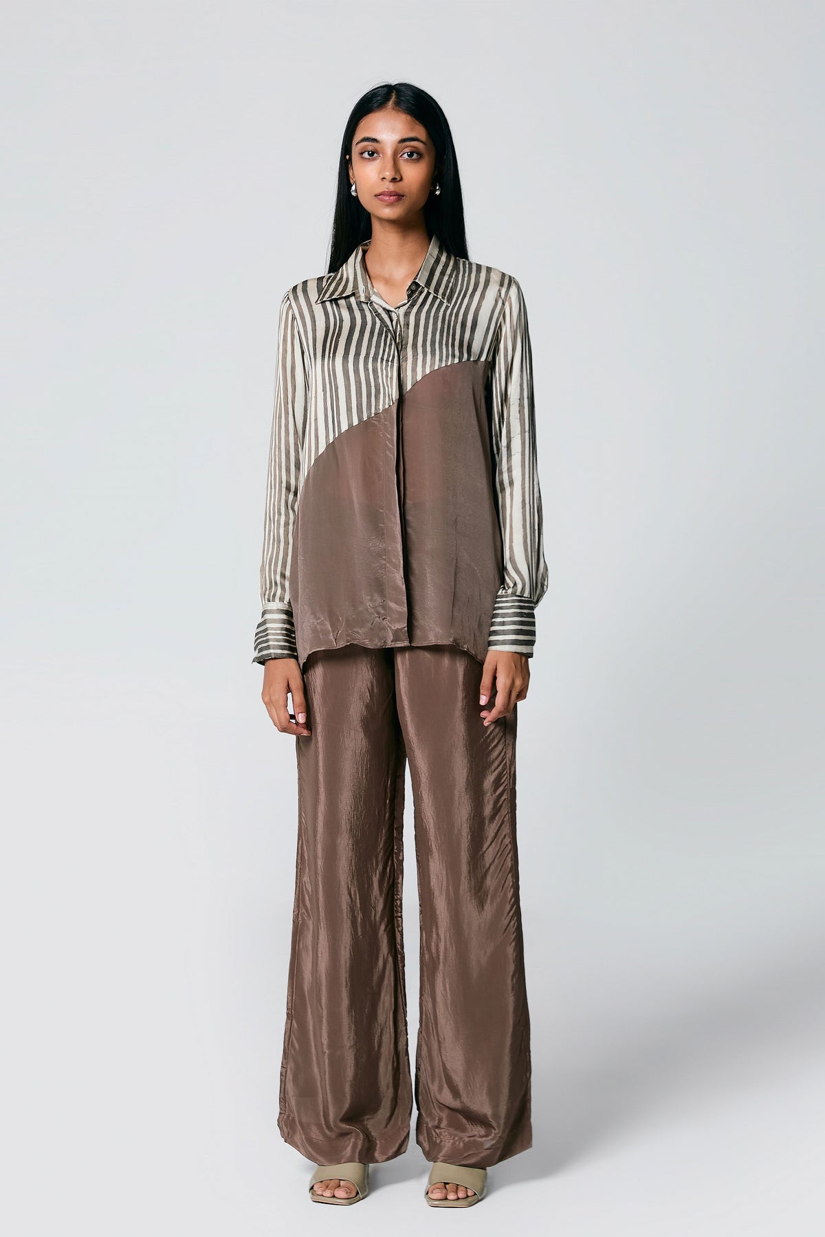 Ajrakh Diagonal Stripes Co-ord Set