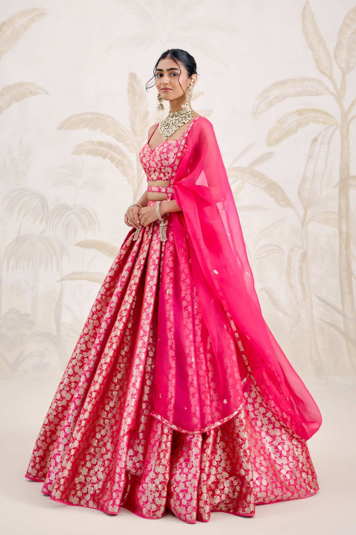 Fuchsia Lehenga Set