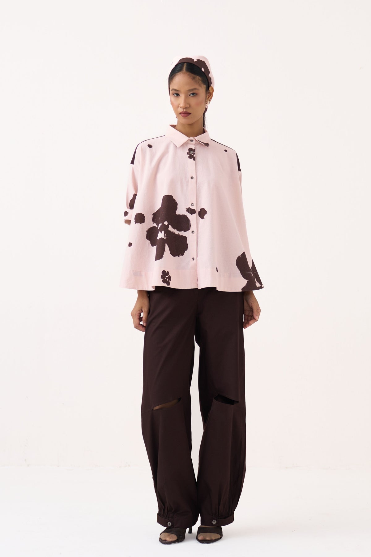 Floral Wide Hem Shirt
