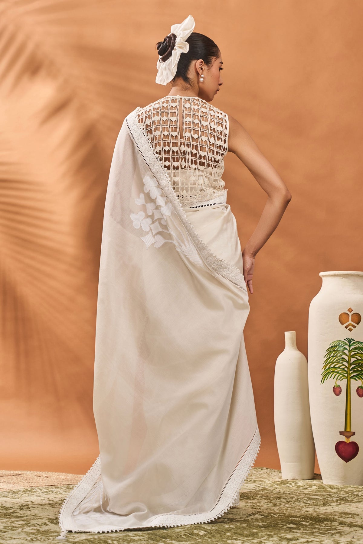 Ivory All Fours Saree