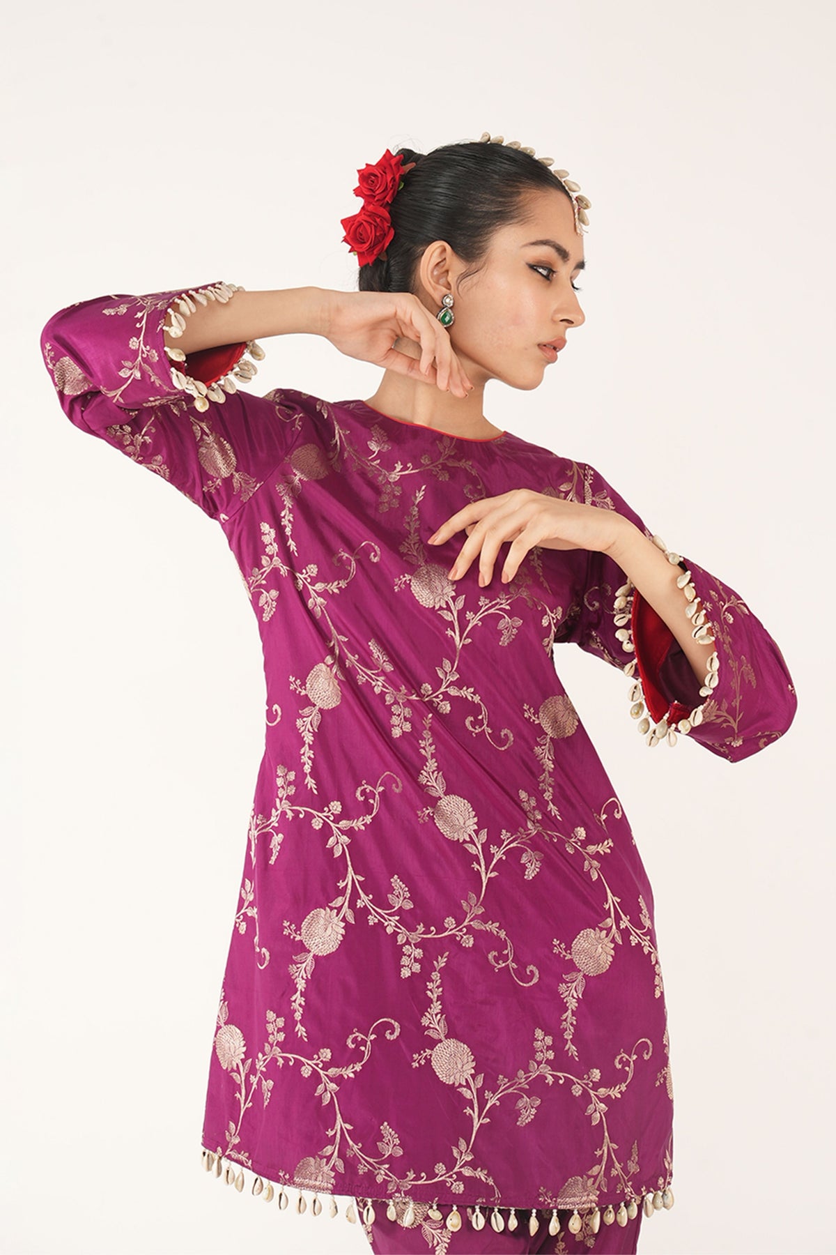 Rekha Purple Kurta Set
