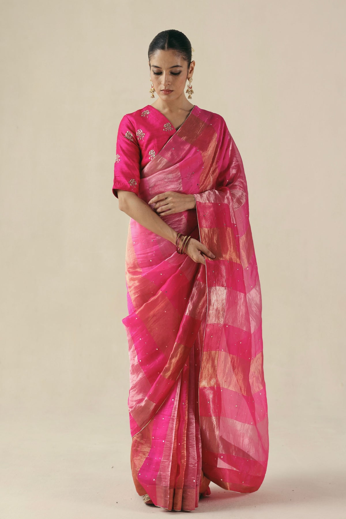 Fuchsia Amber Saree
