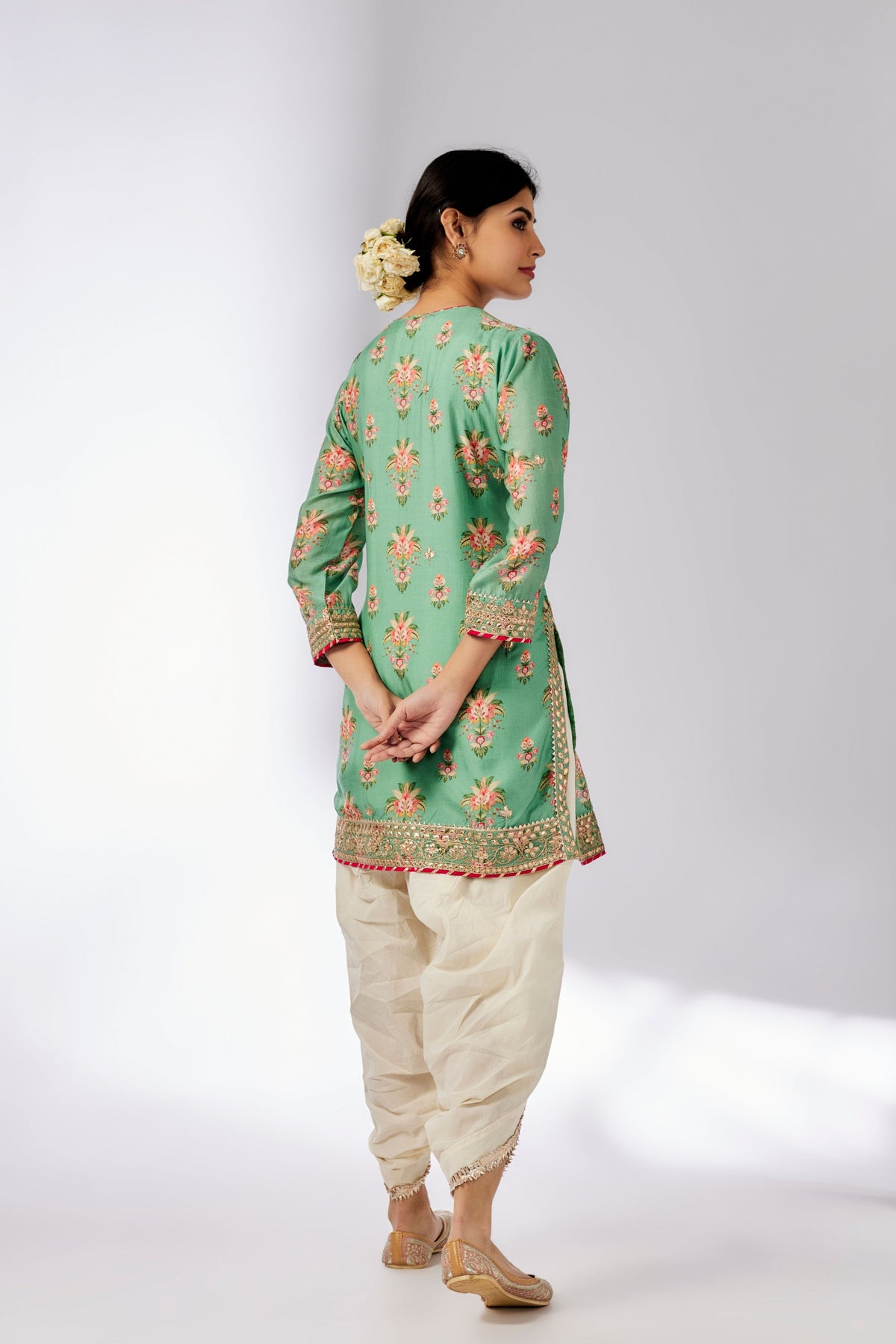Mint Moulika Dhoti Set