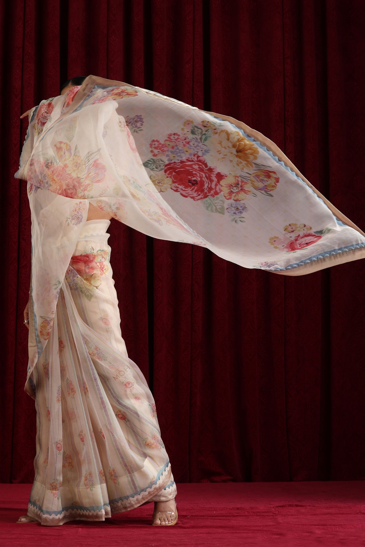 Mohtarma&#39;s Rose Garden Saree