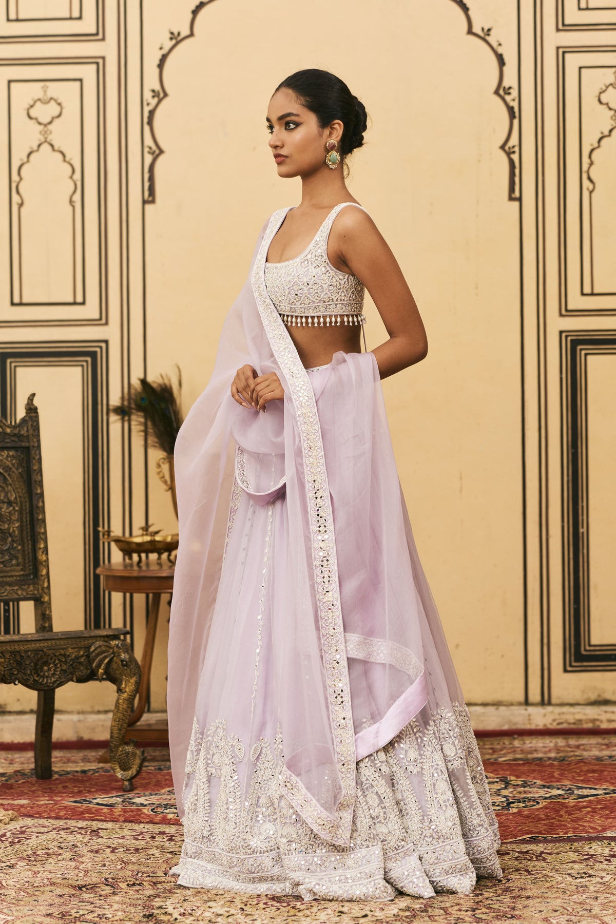 Baingani Lehenga Set