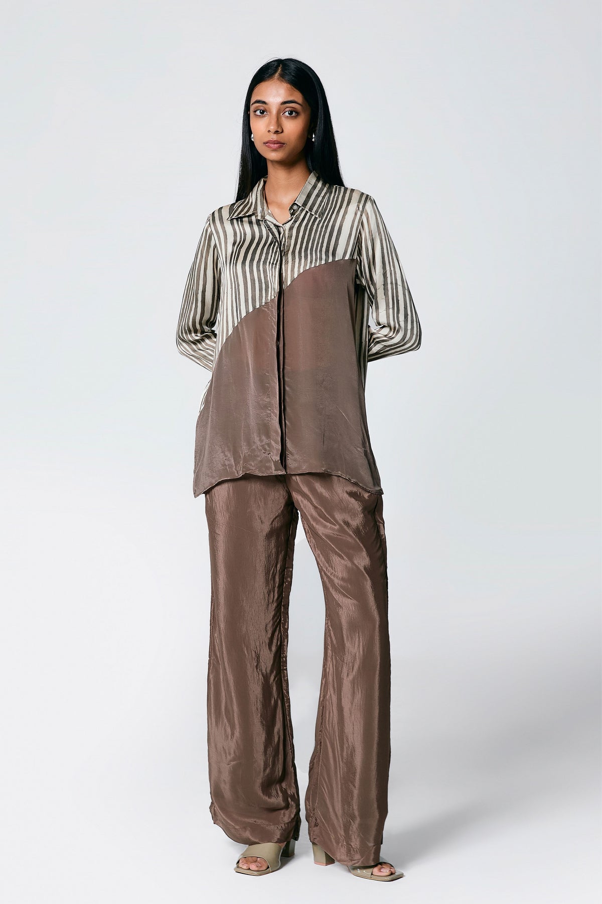 Ajrakh Diagonal Stripes Co-ord Set