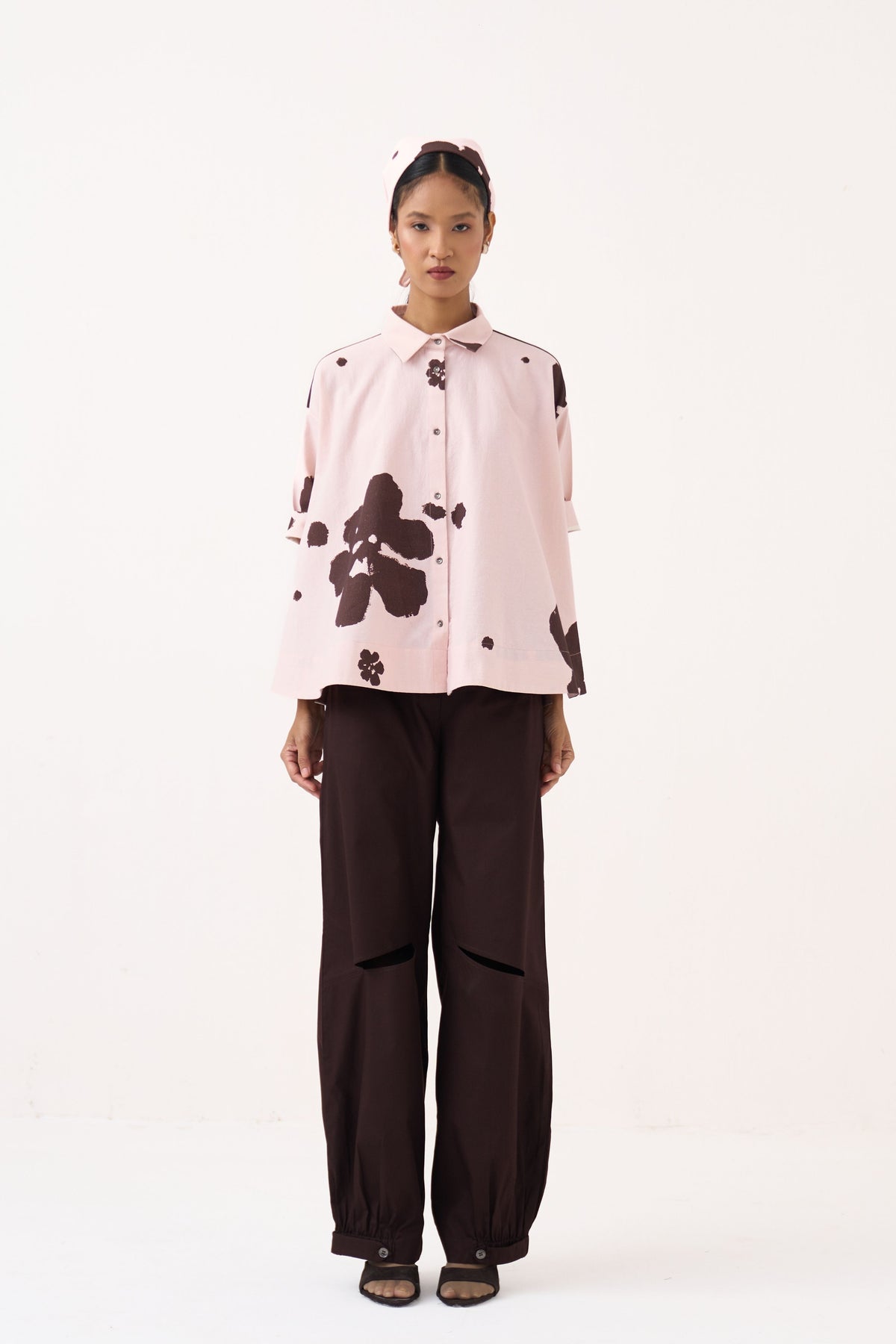 Floral Wide Hem Shirt