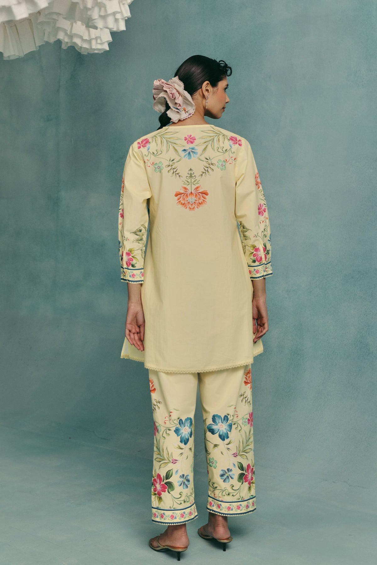 Rose Lemon Tunic Set