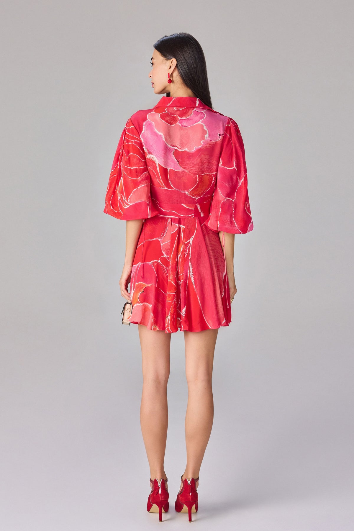 Pink Scratch Flower Faye Dress