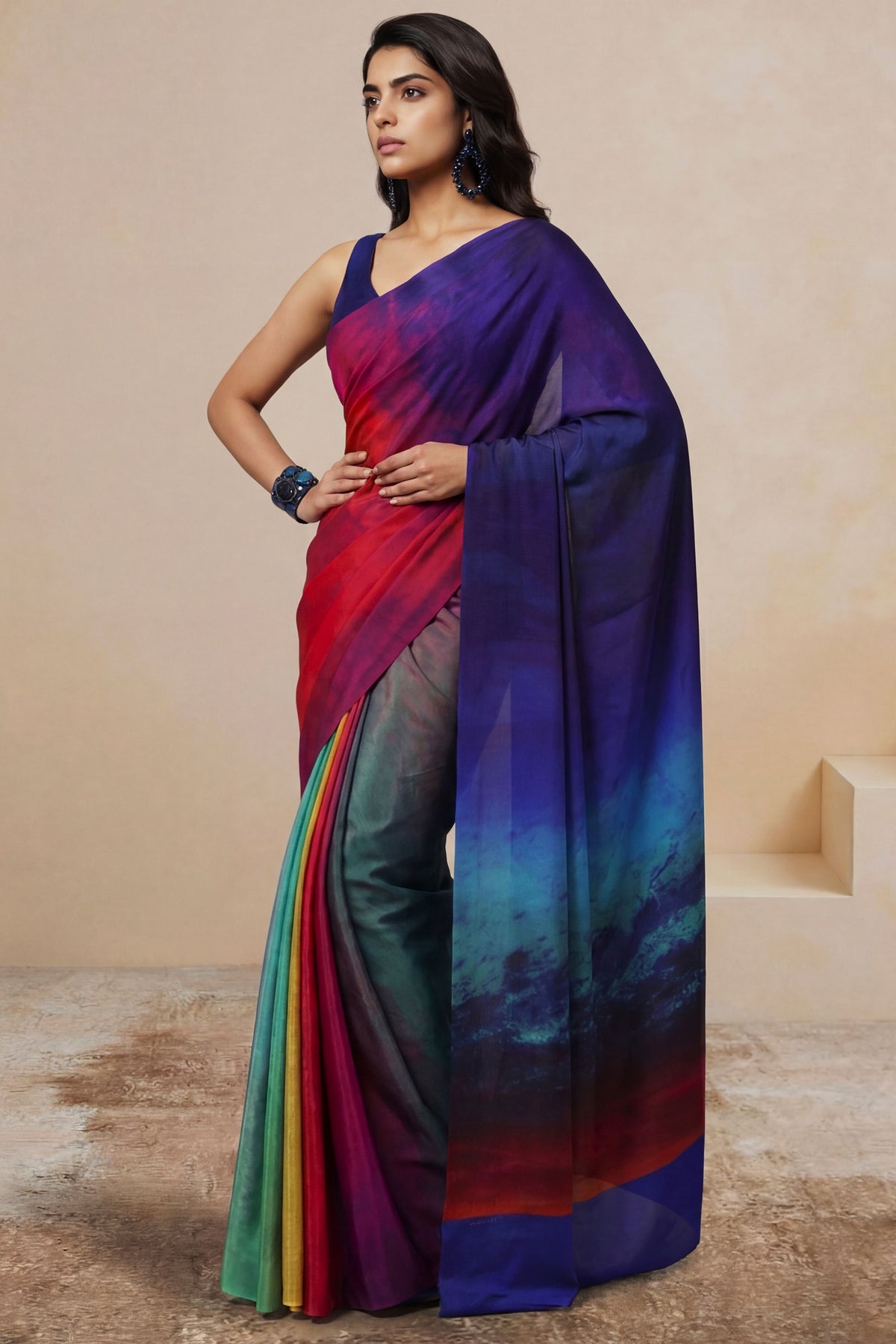 Spectrum Saree