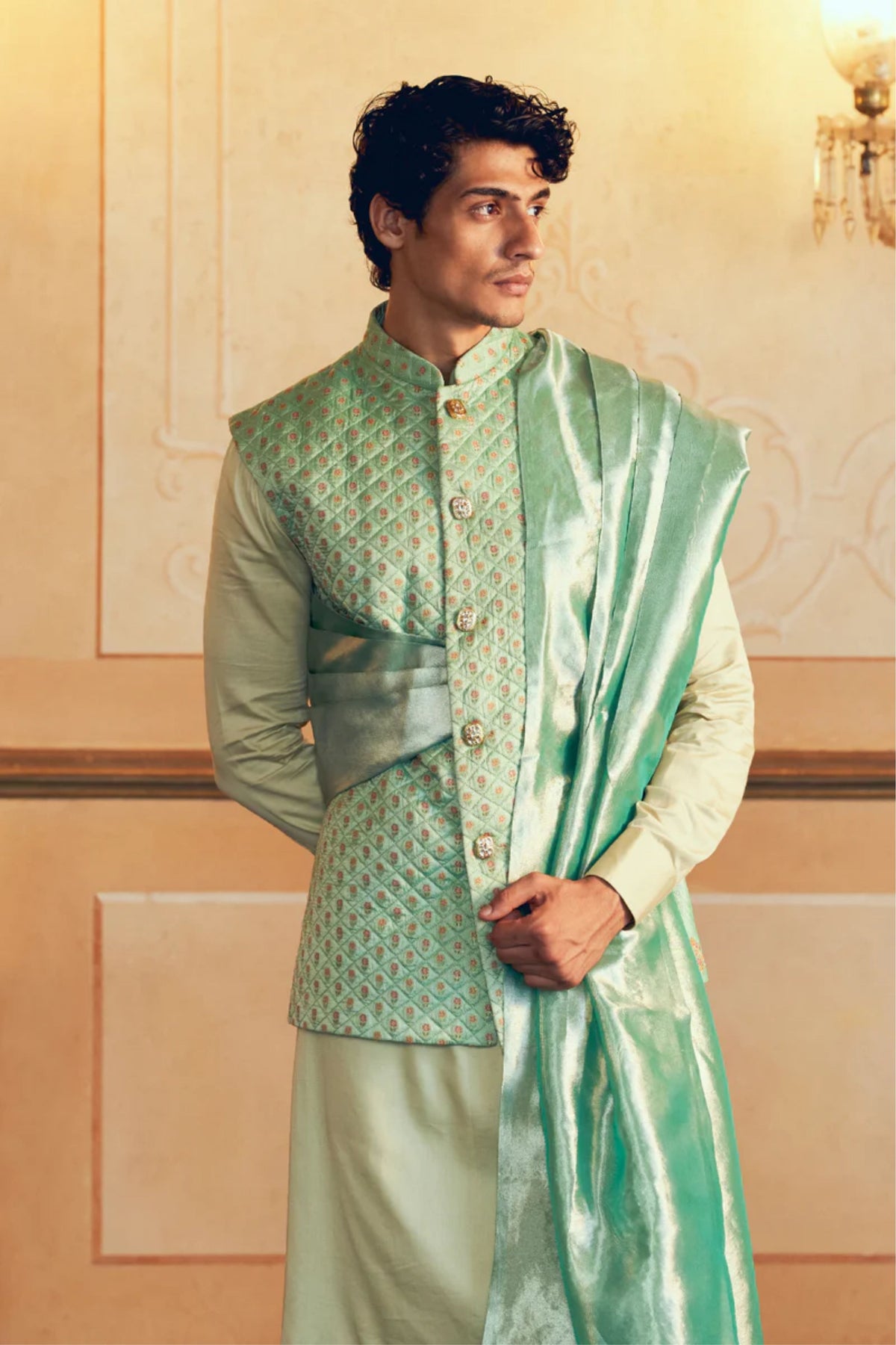 Mint Green Jacket Set