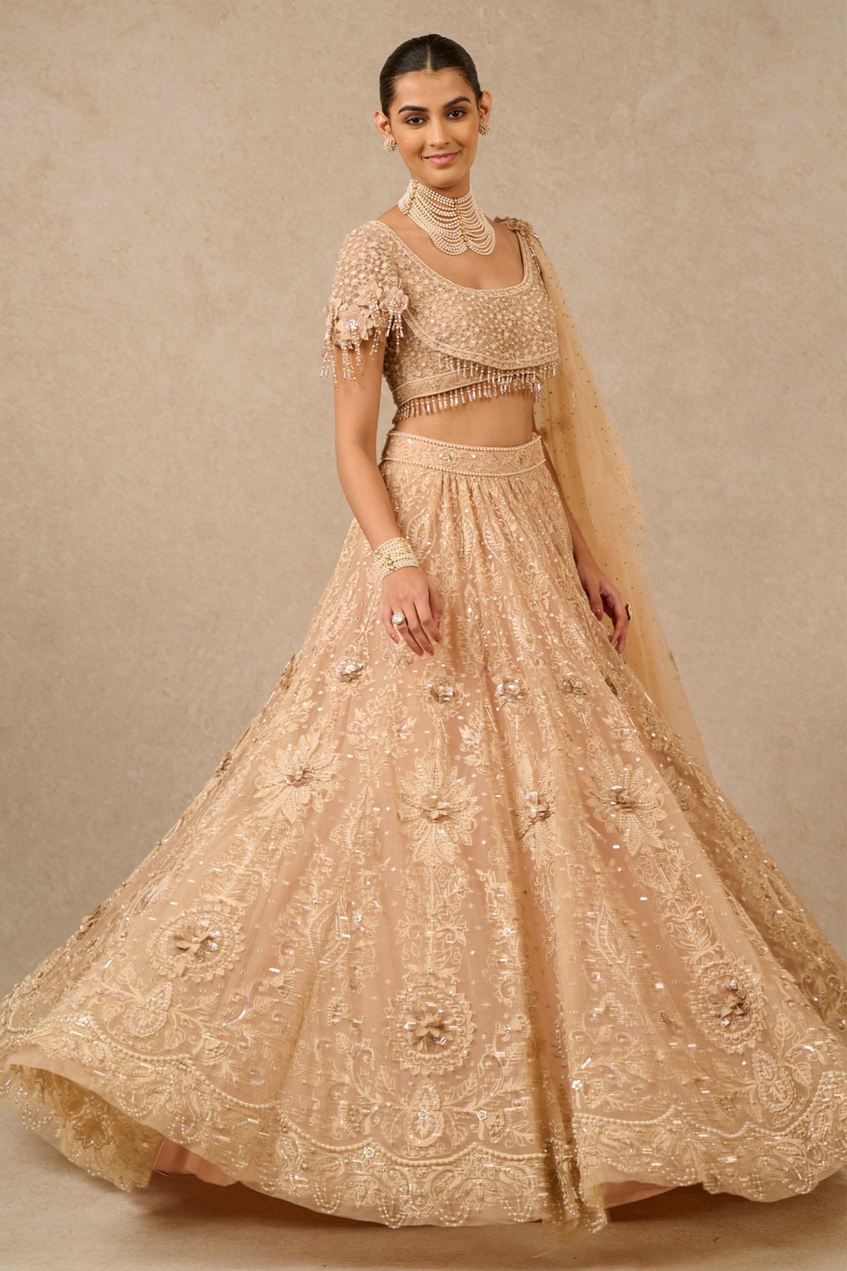 Blush Kalidar Lehenga