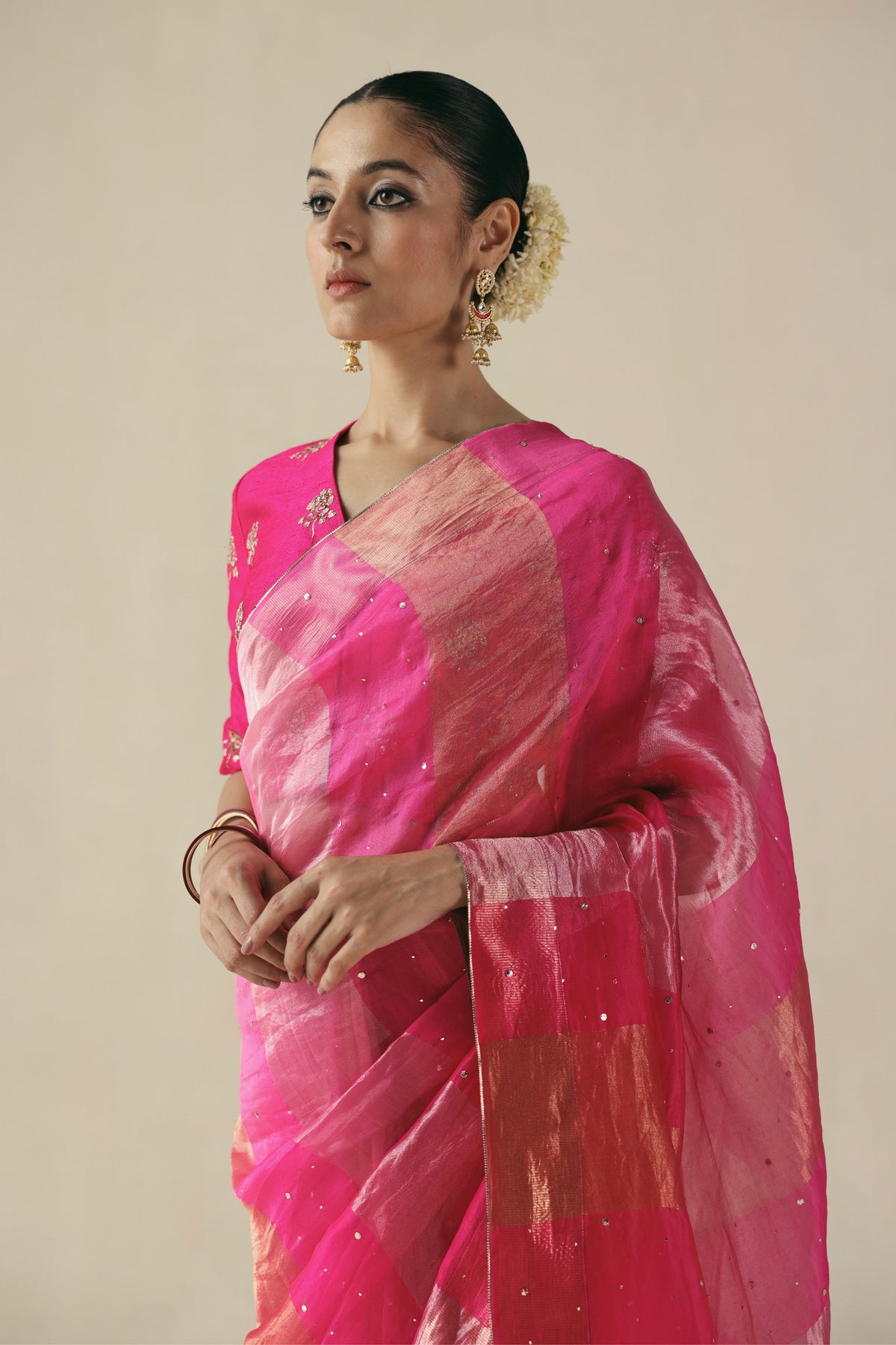 Fuchsia Amber Saree