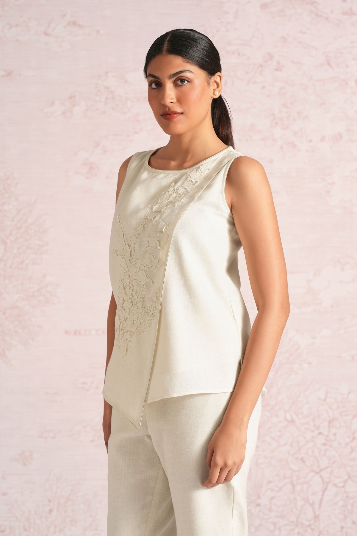 Angle Off White Top