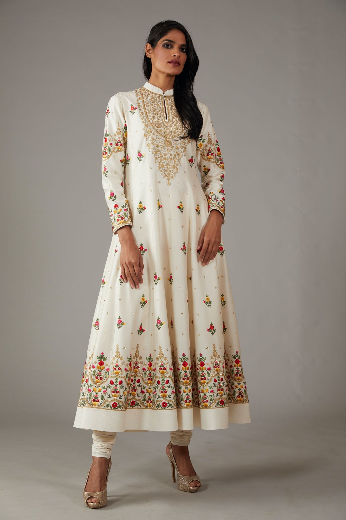 Ivory Anarkali Set