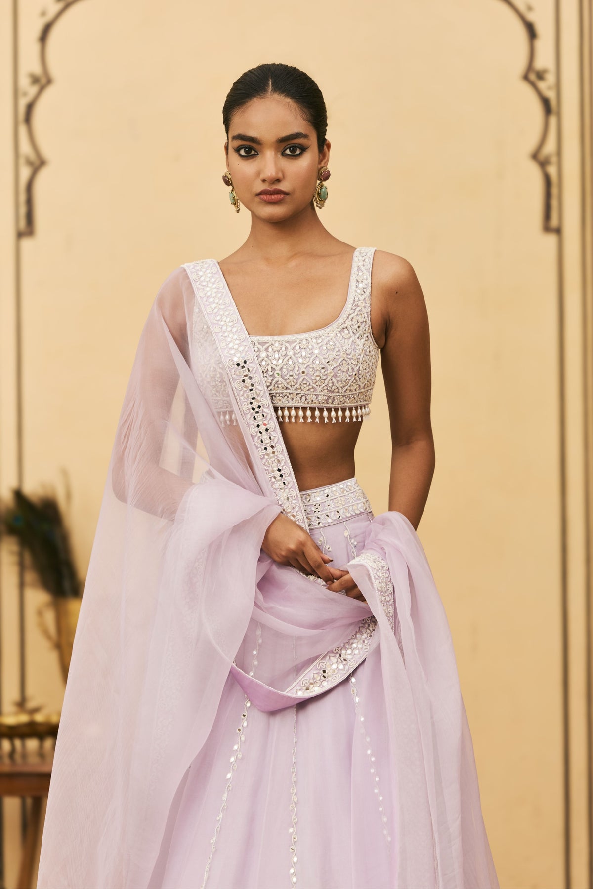 Baingani Lehenga Set