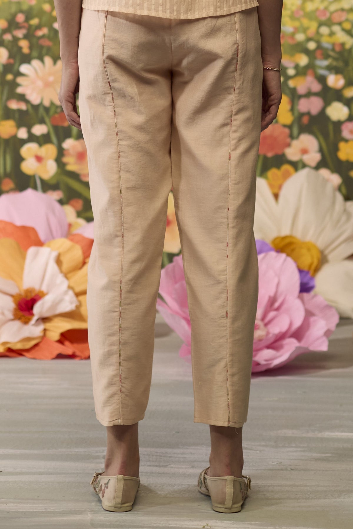 Sorbet Straight Chanderi Pants