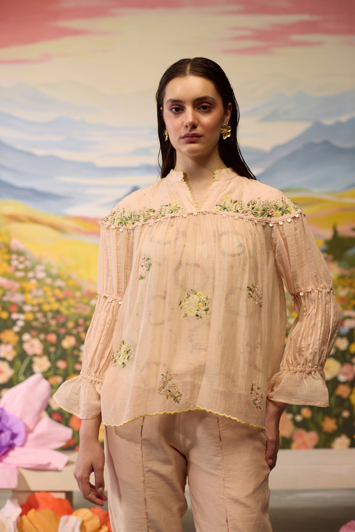 Sorbret Embroidered Top