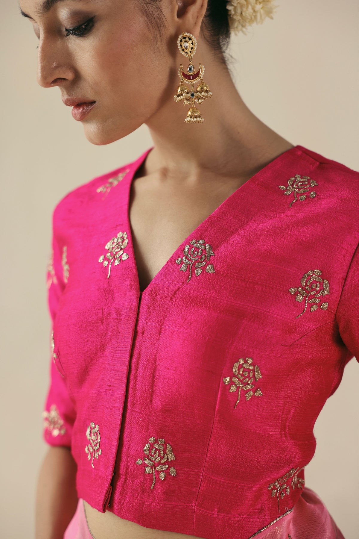 Fuchsia Amber Saree