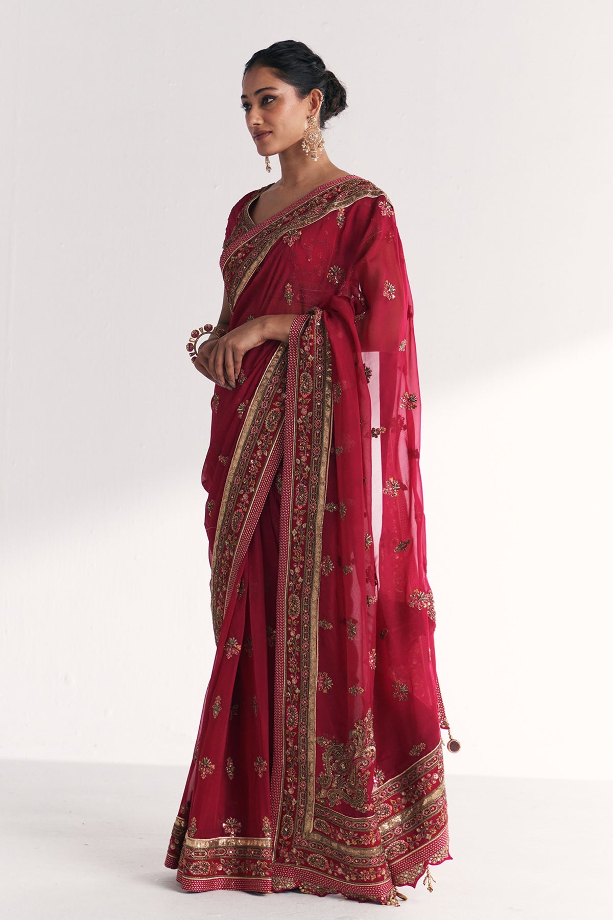 Gauri Magenta Pink Saree