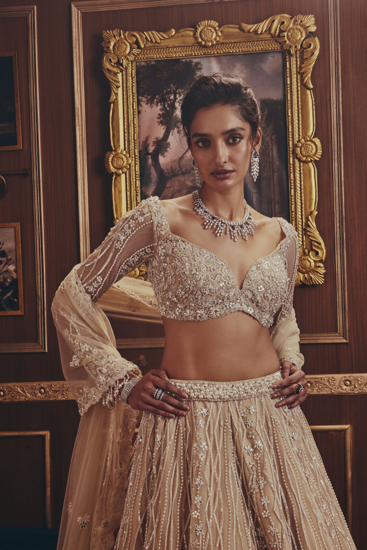Josephine Ivory Lehenga Set