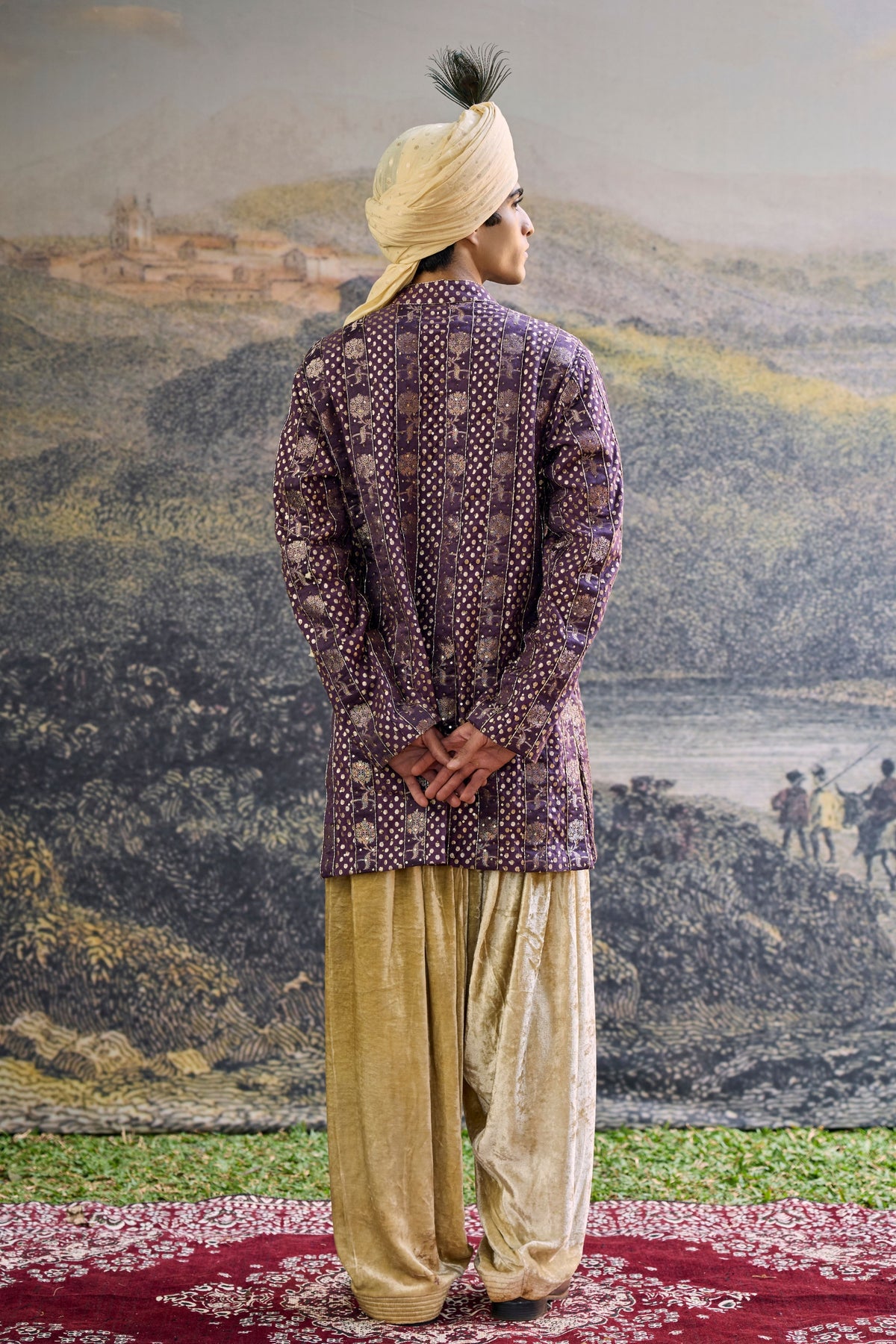 Baijanti Brocade Kurta Set