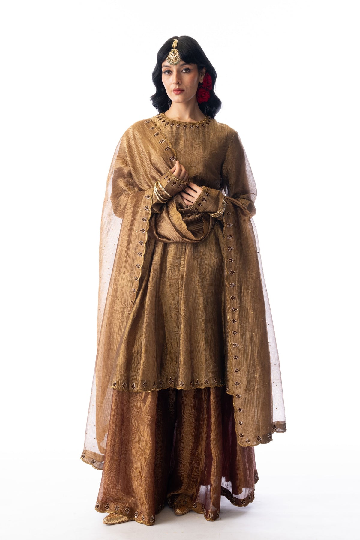 Meira Copper Kurta Set