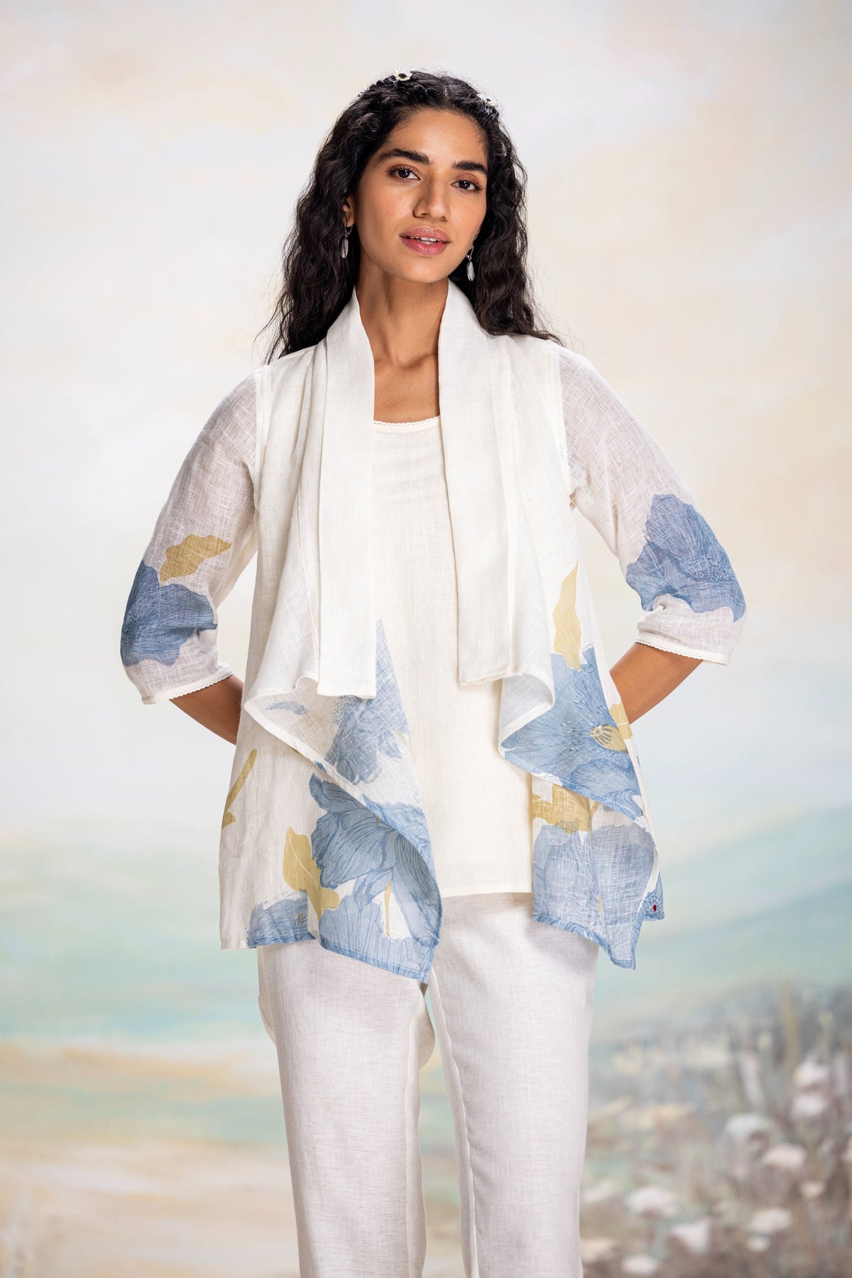 Bubble Flower Zoro Blue Co-ord Set
