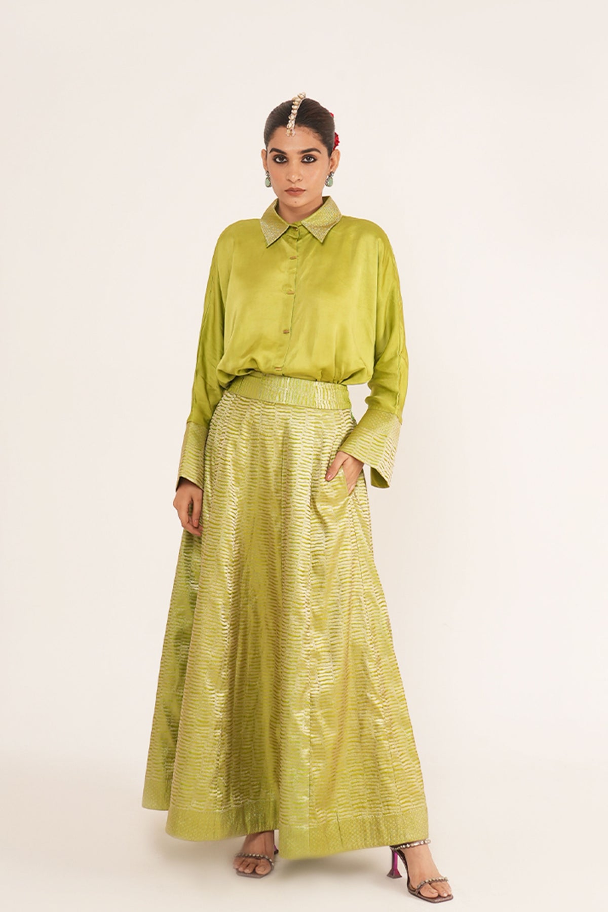 Gurleen Green Lehenga Set