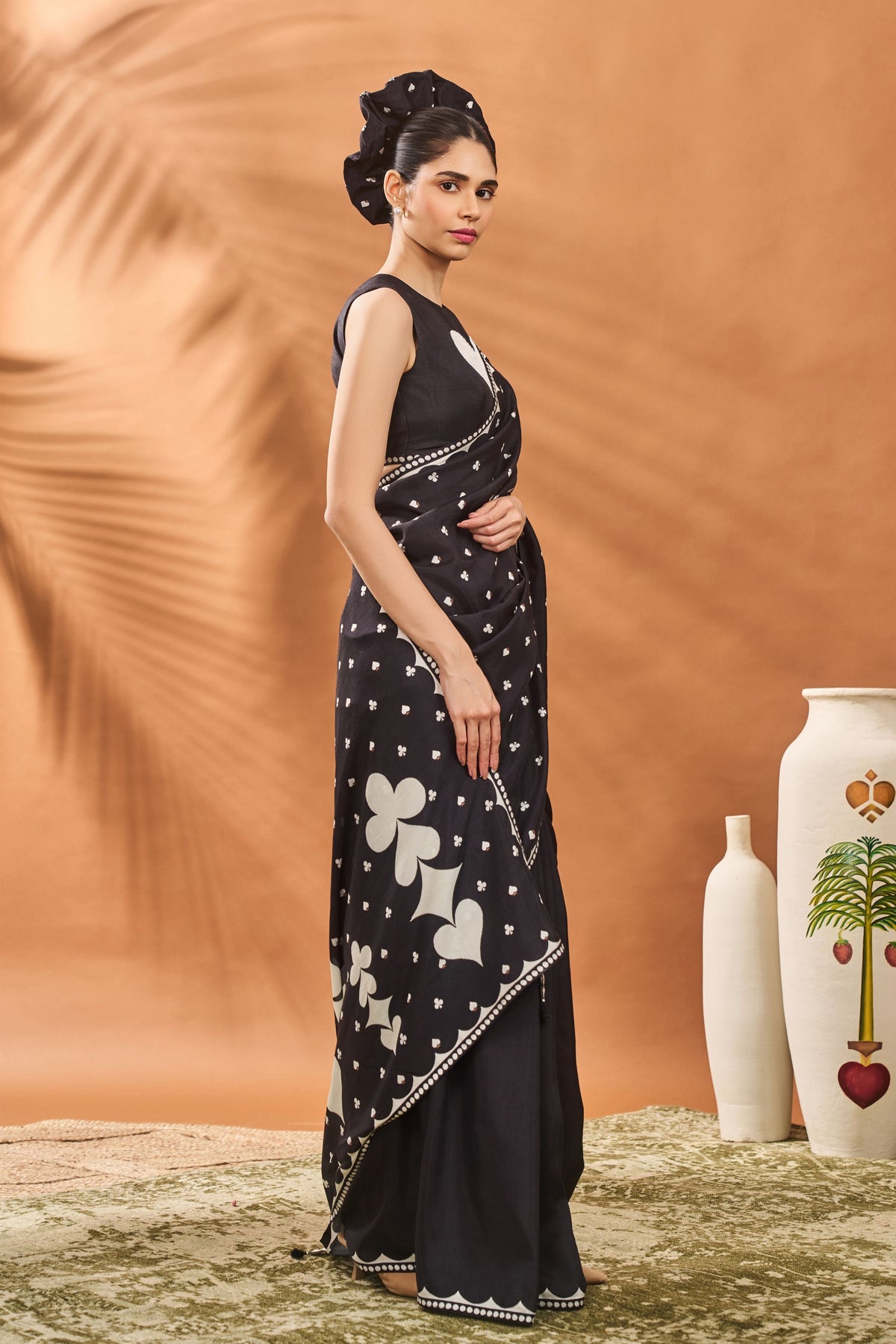 Black All Fours Saree