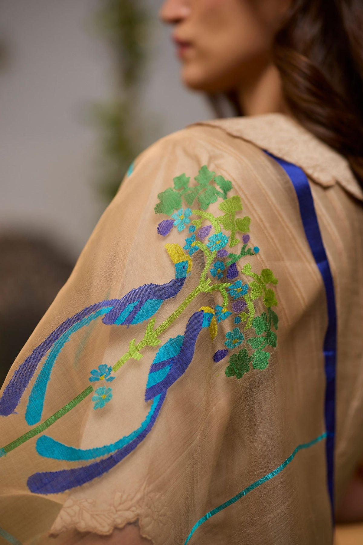 Birdsong Jamdani Saree