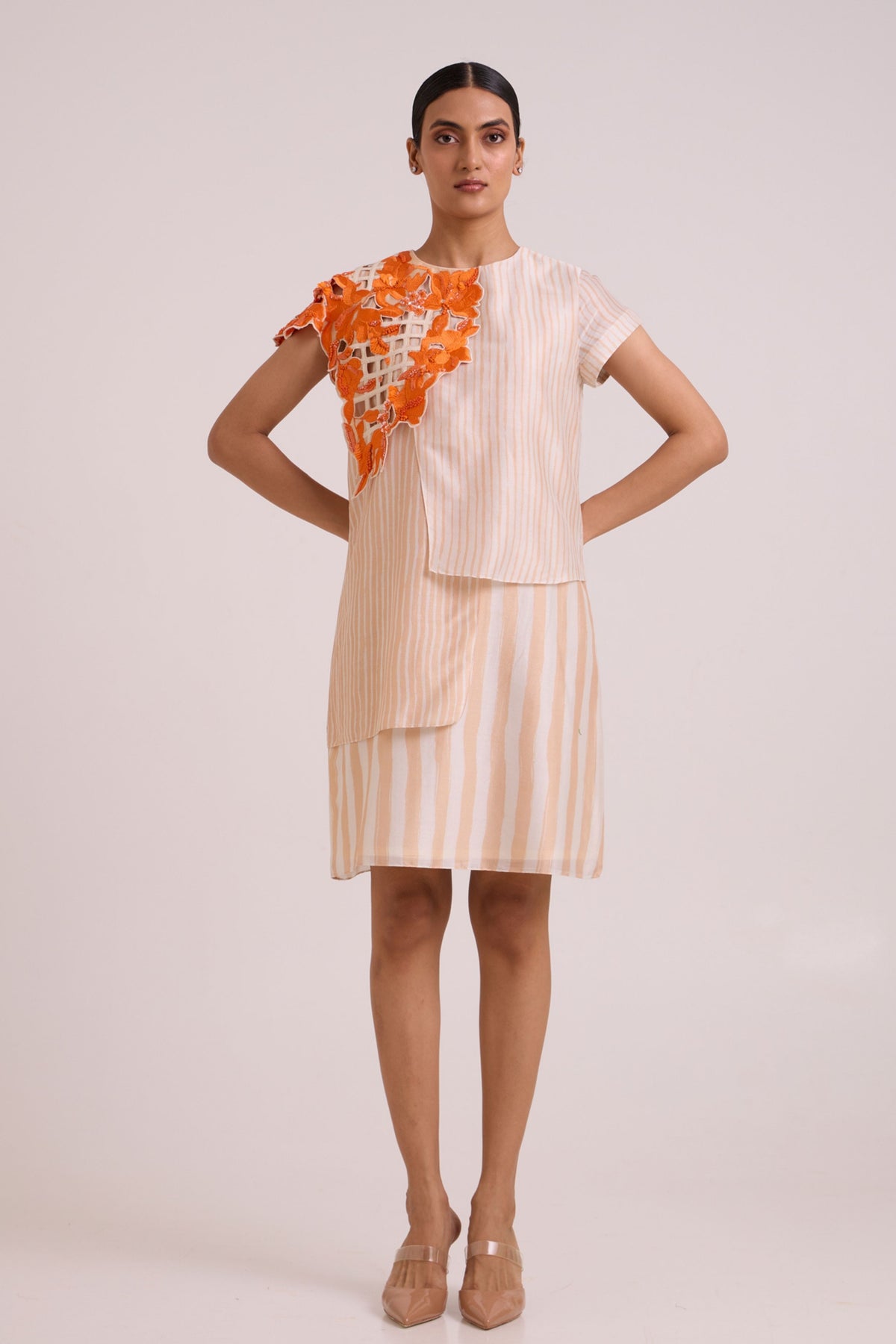 Kayo Almond Short Dress