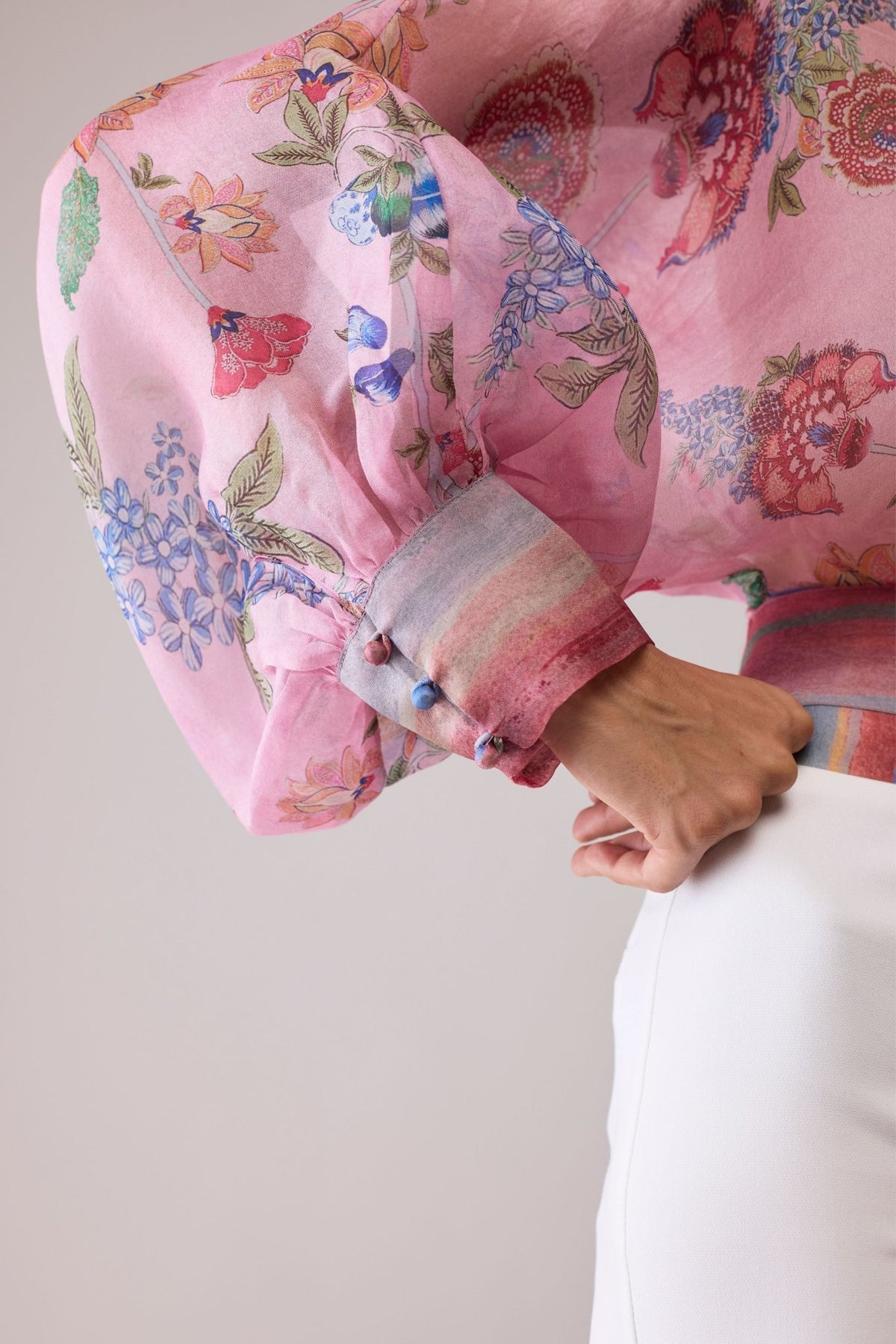 Maria Top Pink Print - Bunka - Elahe