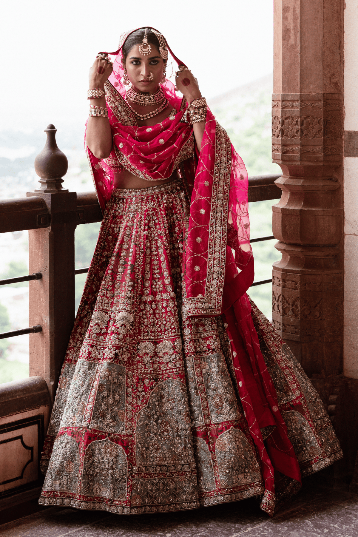 Empress Red Bridal Lehenga