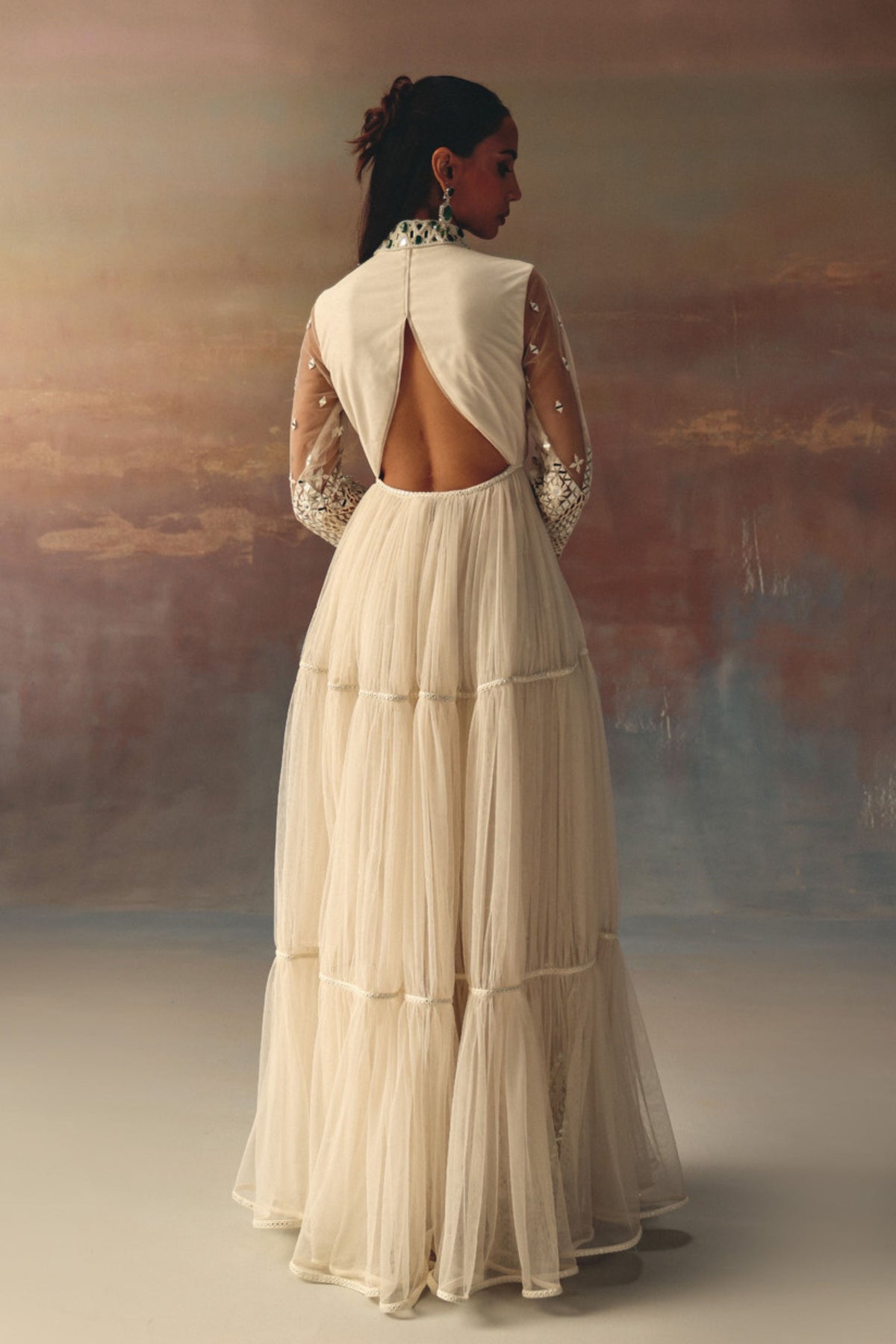 Backless Anarkali Jacket
