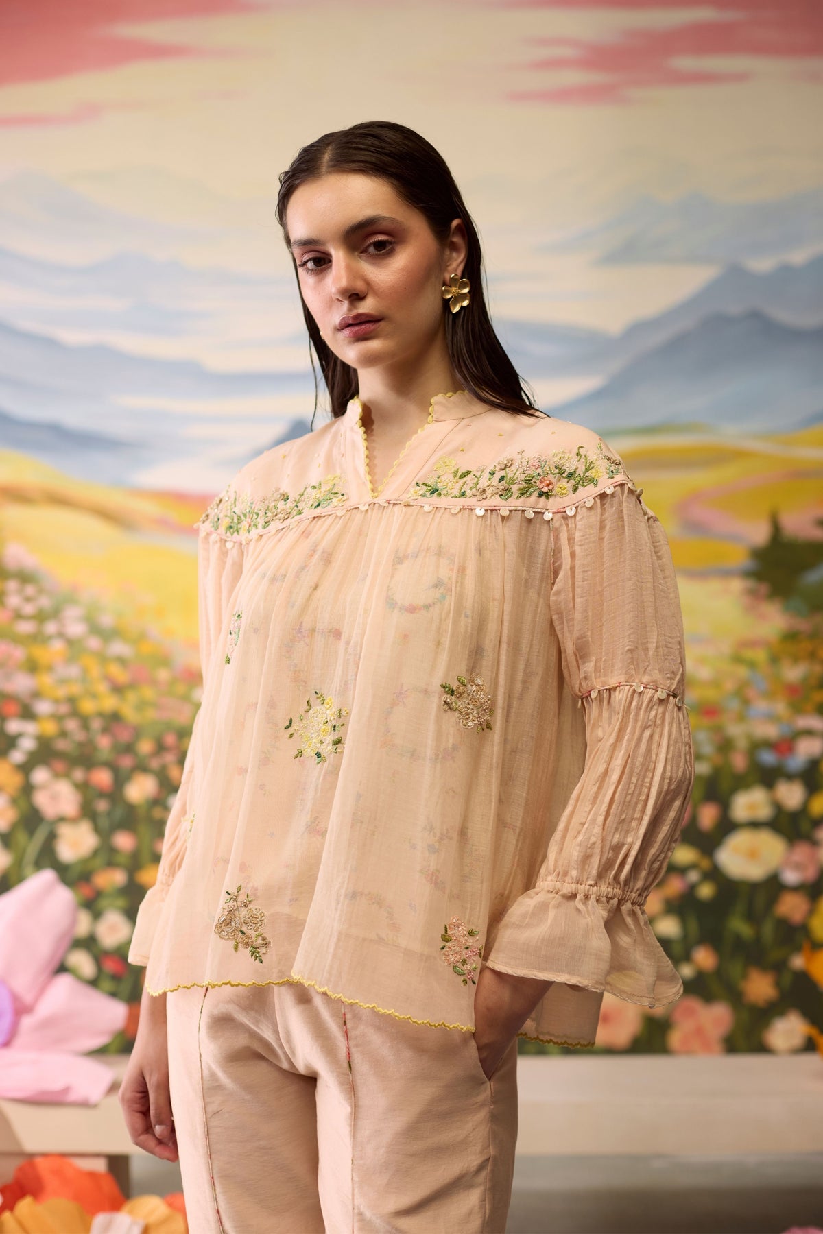 Sorbret Embroidered Top
