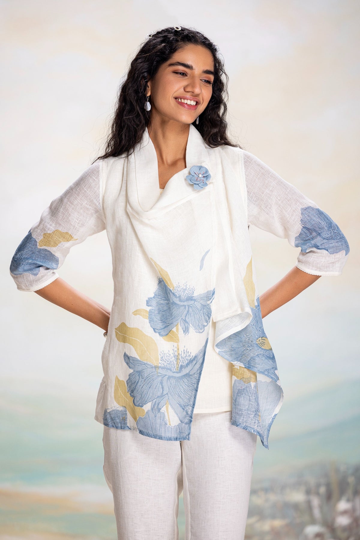 Bubble Flower Zoro Blue Co-ord Set