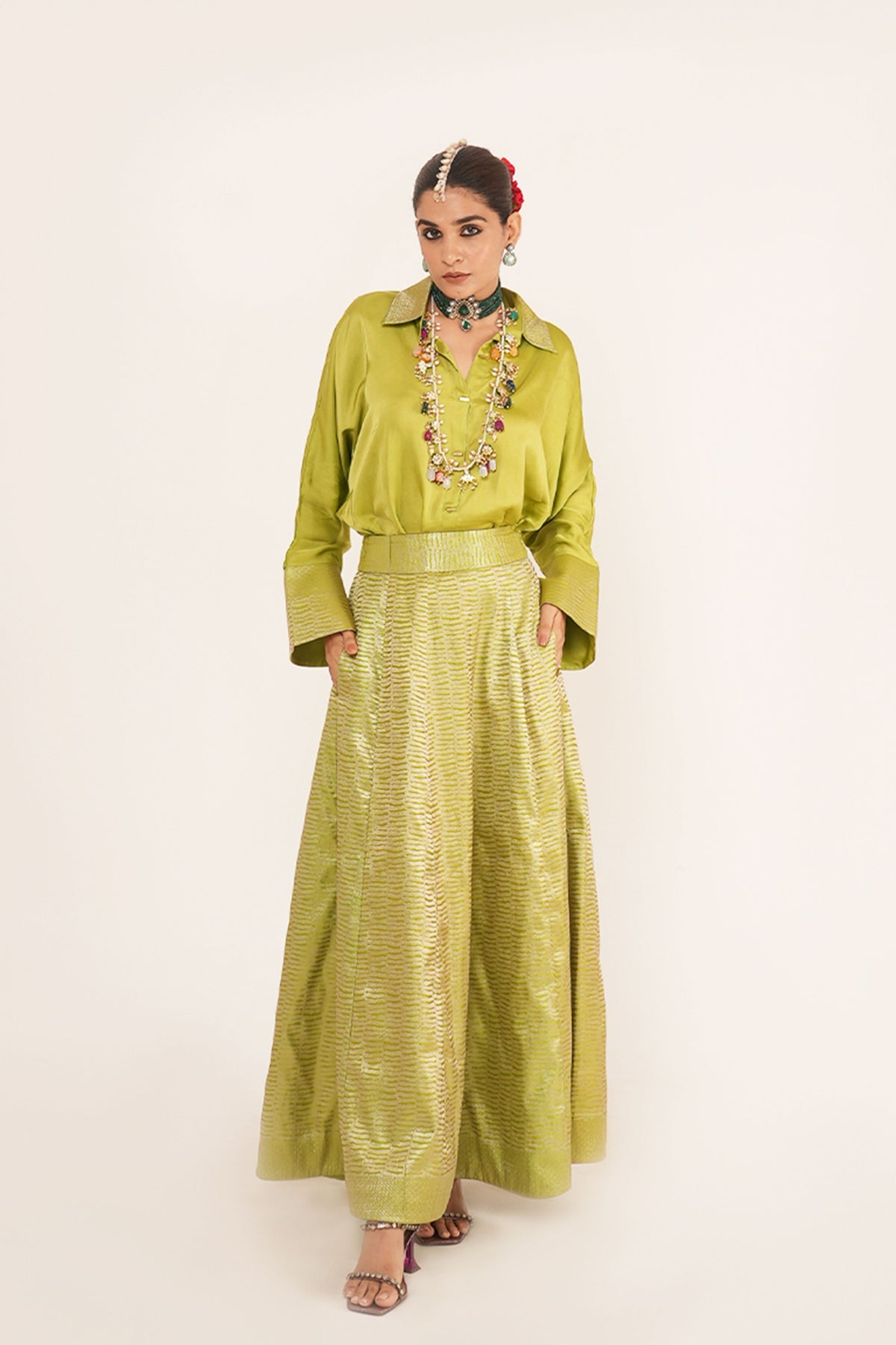 Gurleen Green Lehenga Set